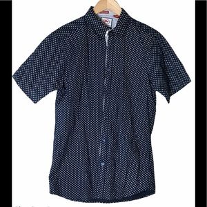 CHECKPOINT Mens Button Up Short Sleeve Fitted  L